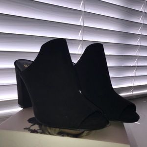 Black Heel Mules